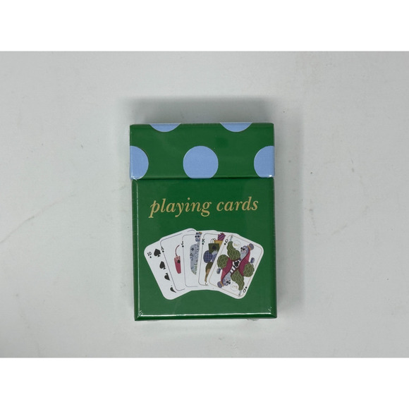 Kate Spade New York x Target Waterproof Deck of Cards Green - NEW - Picture 1 of 6